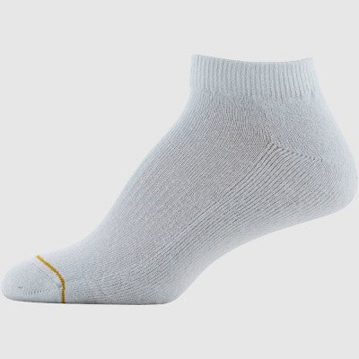 All Pro Women's 6pk Low Cut Socks - White 4-10: Moisture Wicking, Arch Support