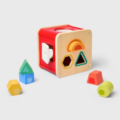Shape Sorter - 6pc - Gigglescape: Educational Toddler Toy, Enhances Creativity & Fine Motor Skills