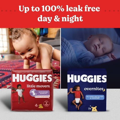 Huggies Little Movers Disposable Diapers - Econ+ Pack - Size 5 - 132ct