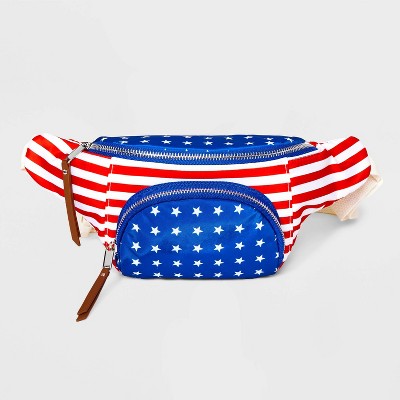 Americana Belt Crossbody Bag - Mad Love Blue/Red
