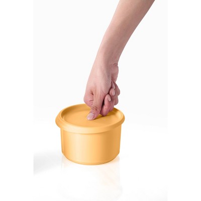 Tupperware 8pc (set of 4) Serve and Store Food Storage Canister Set Juicy Peach