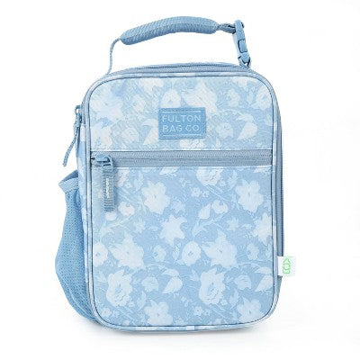 Fulton Bag Co. Upright Lunch Bag - Powder Blue Floral