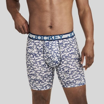 Jockey Generation Men's Microfiber Boxer Brief - Floral L