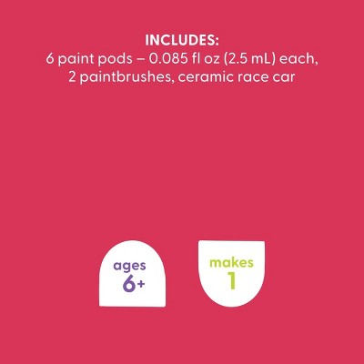 Ceramic Race Car Painting Craft Activity Kit - Mondo Llama (LOCAL PICKUP ONLY)