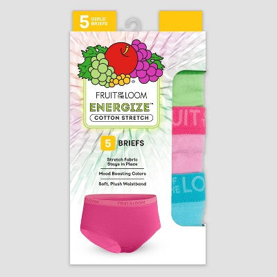 Fruit of the Loom Girls' 5pk Briefs - 14