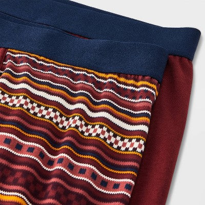 Men's Boxer Briefs 2pk - Goodfellow & Co Maroon XL