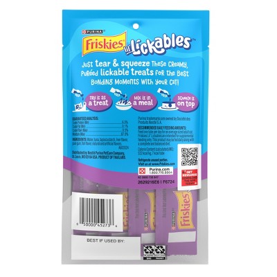 Friskies Tuna Flavor lil' Lickable Cat Treats - 2oz/4ct