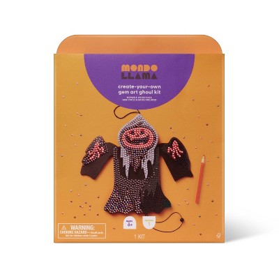 Halloween Craft Lewis Gem Art Puppet Kit - Mondo Llama