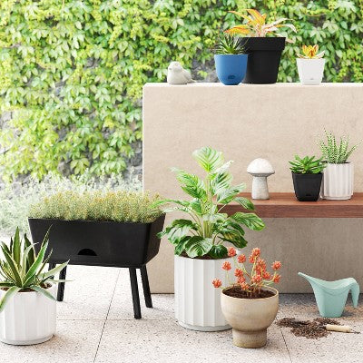 Square Indoor Outdoor Planter Pot White 6"x6" - Room Essentials