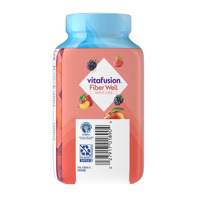 Vitafusion Fiber -Well Fiber Supplement Gummies -Fruit Flavors- 90ct EXP:04/2027