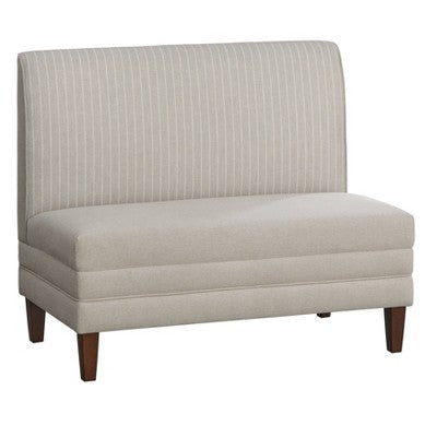 Lifestorey 2pc Phillips Upholstered Breakfast Nook Set Beige (LOCAL PICKUP ONLY)