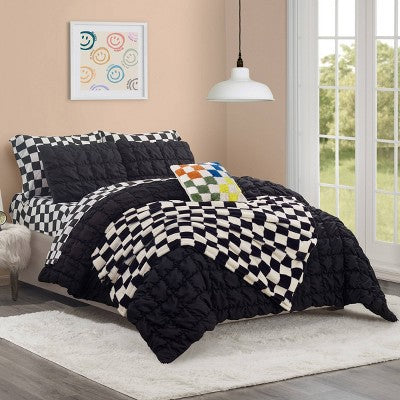 Checkered Square Teen Decorative Pillow - Makers Collective