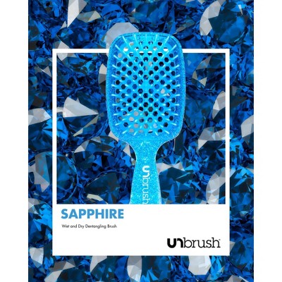 UNbrush Detangler Hair Brush - Glitter Sapphire