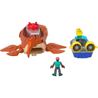 Fisher-Price Imaginext Jurassic World Rebirth Aqua Chomp Chase Mosasaurus Dinosaur Toy Playset