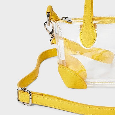 Game Day Clear Pouchette Crossbody Bag - Wild Fable Yellow