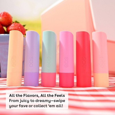 eos 100% Natural Lip Balm Sticks - Raspberry Kiwi Splash/Passionfruit Agave - 0.28oz/2pk