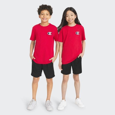 Champion Kids' Signature Patch Graphic T-Shirt - Red M