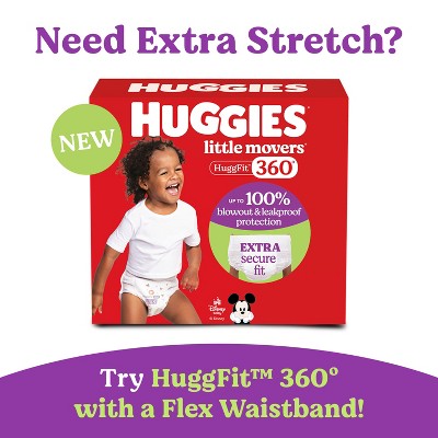 single sHuggies Little Movers Diapers - Size 4 - 25ct