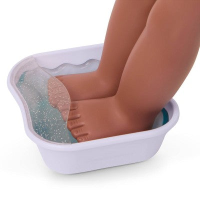 Our Generation Spa Day Fun Foot Bath & Face Mask Accessory Set for 18" Dolls