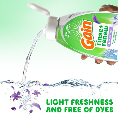 Gain Rinse + Renew Fabric Rinse - Dewdrop Dream - Rinse Out Odors - 48 fl oz