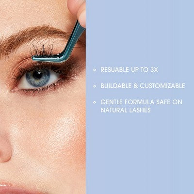 KISS Products Falscara Clear Band Lash Extension Kit - Wisps - 24ct