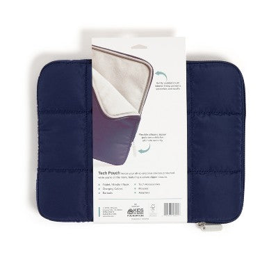 U Brands 11.5"x9" Nylon Puffer Tech Pouch Storm