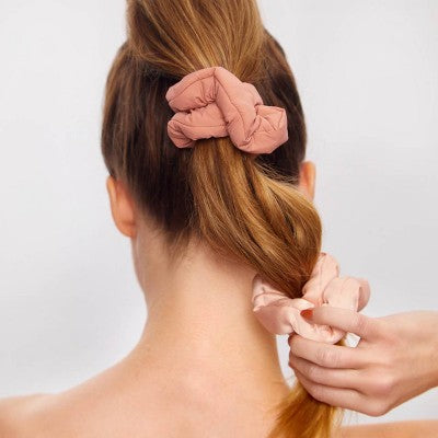 Kitsch Mass Puffy Scrunchies - 3pk - Rosewood