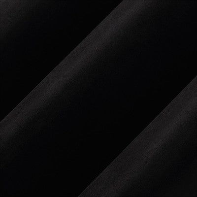 40"x84" Sun Zero Brighton Velvet 100% Blackout Grommet Curtain Panel Black: Modern, Energy Efficient, Noise Reduction, Thermal Insulated