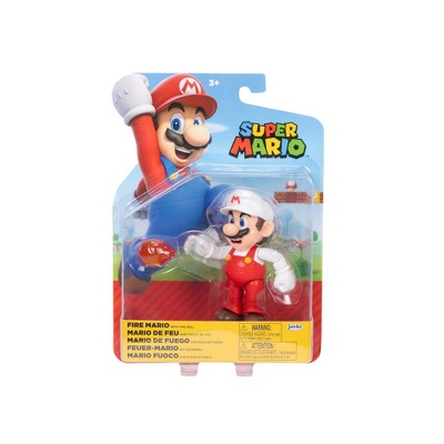 Nintendo Super Mario with Fire Flower 4" Action Figure