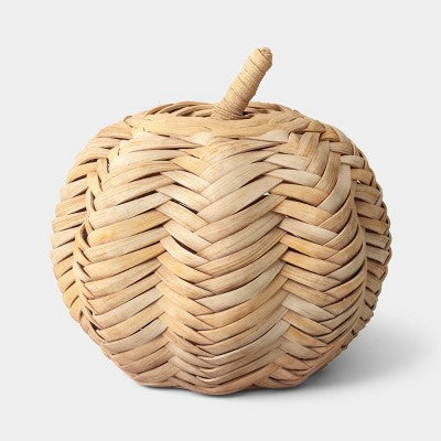 6" Medium Light Woven Pumpkin - Threshold