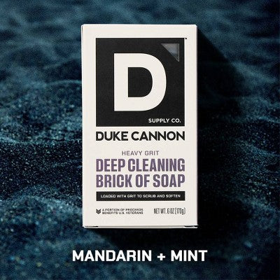 Duke Cannon Supply Co. Heavy Grit Deep Cleaning Brick of Soap for Men - 6oz