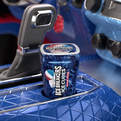 Ice Breakers Ice Cubes Snow Cone Flavored Sugar Free Chewing Gum - 3.24oz