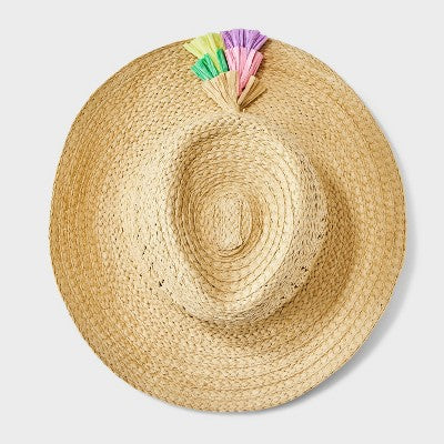 Girls' Paper Straw Cowboy Hat - art class Brown