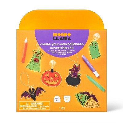 6ct Halloween Characters Suncatchers Craft Kit - Mondo Llama