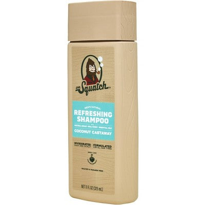 DR. SQUATCH Men's Natural Shampoo - Coconut Castaway - 11 fl oz