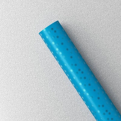 20 sq ft Reversible Glitter/Snowflake Christmas Gift Wrap Blue - Wondershop (LOCAL PICKUP ONLY)