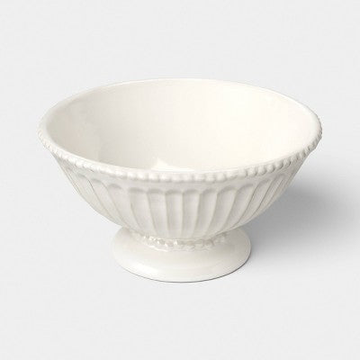 Beaded Cream Ceramic Fruit Bowl - Threshold