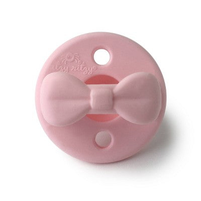 Itzy Ritzy Sweetie Silicone - Soother Pacifier - Pink Bows - 2pk