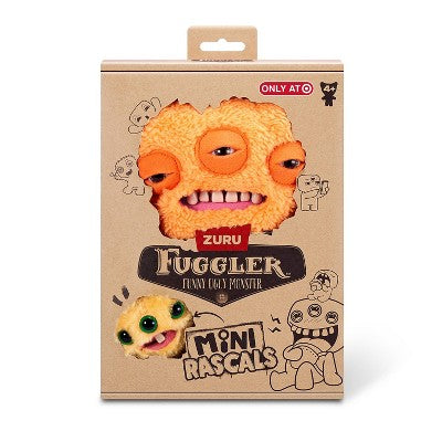 Fuggler Alien Orange Teddy Mini Rascals: Polyester Stuffed Monster Toy