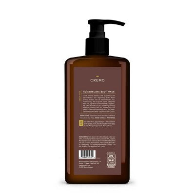 Cremo Body Wash - Casked Vanilla - 32 fl oz: Liquid Pump Bottle, For Normal to Dry Skin, Whole Body Cleansing