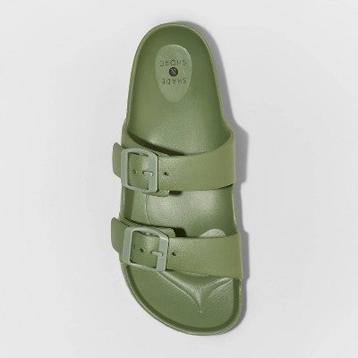 Women's Neida EVA Slide Sandals - Shade & Shore Olive Green 7