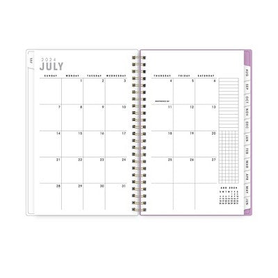 Blue Sky Artisans and Makers 2024-25 Weekly/Monthly Planner 8"x5" Artisans and Makers Tropical Leaves