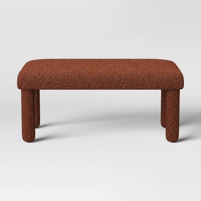 Upholstered Bench Rust Boucle - Room Essentials (LOCAL PICKUP ONLY)