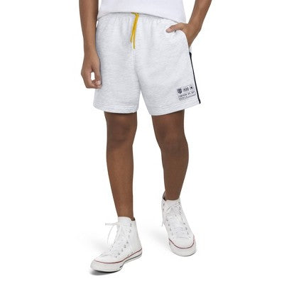 Converse Boys' French Terry Pull-On Shorts, Heather Gray 5