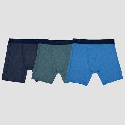 Fruit of the Loom Men's 3pk Coolsoft Boxer Briefs - Multicolored L