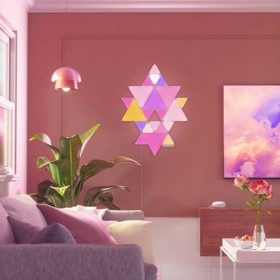 Nanoleaf 10pk Shapes Triangle Mini Expansion LED Light Kit
