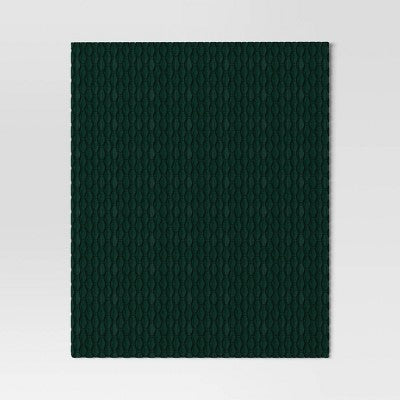 Triple Knit Throw Blanket Heather Green - Room Essentials (LOCAL PICKUP ONLY)