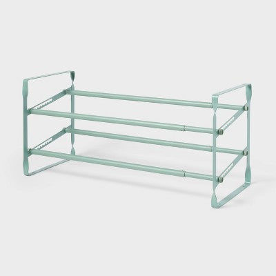 2 Tier Expandable Shoe Rack Green - Brightroom (LOCAL PICKUP ONLY)