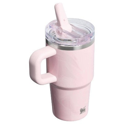 Stanley 20 oz Stainless Steel Quencher Pro Tour Tumbler Pink Amethyst Calacatta