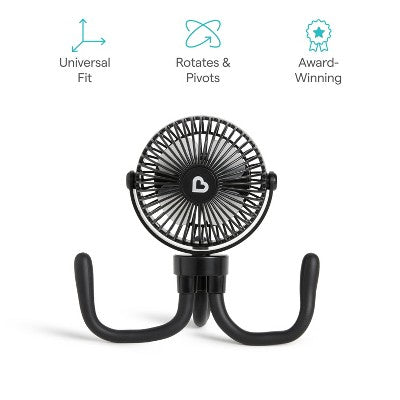 Munchkin Stroller Fan - Portable Baby Cooling System with LED Lights: Compatible With Most Strollers